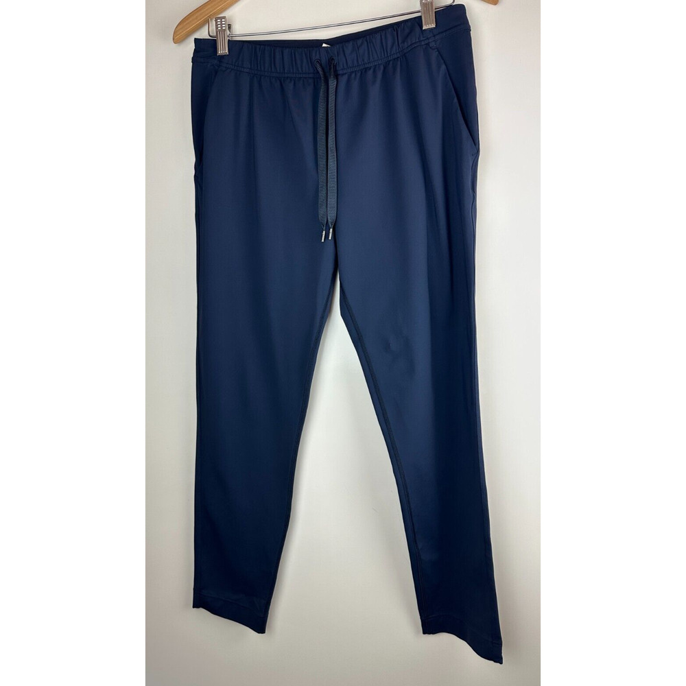 Lululemon Trouser Pants Navy Blue Drawstring Elastic Waist Back Pockets Size 6 - Picture 9 of 9